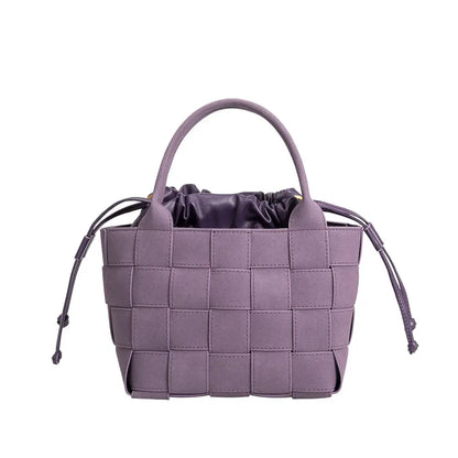 Purple Vegan Leather Handbag