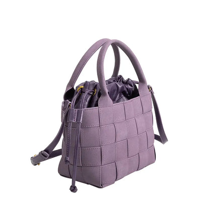 Purple Vegan Leather Handbag